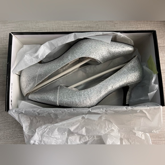 EASY STREET Chiffon Pumps - Silver Glitter - Picture 9 of 11